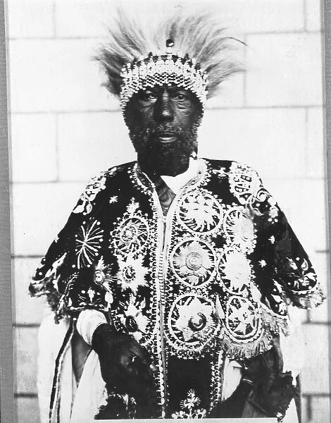 Portrait of Menelik II (1844 - 1913) King of Ethiopia