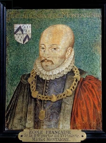 Portrait of Michel Eyquem, Lord of Montaigne (1533-1572) Anonymous painting
