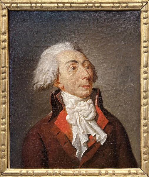 Portrait of Michel Lepeletier de Saint Fargeau (1760-1793), French politician, lawyer, very active as a member of the Convention during the Revolution, he drew up a national education plan on the basis of that of Condorcet whose ideas will be taken