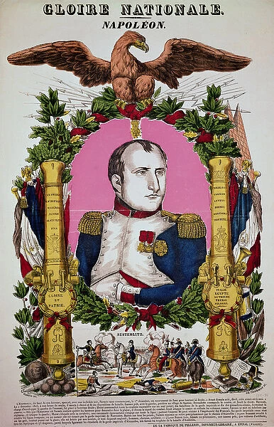 Portrait of Napoleon I (1769-1821) in commemoration of the Battle of Austerlitz, 2nd December 1805