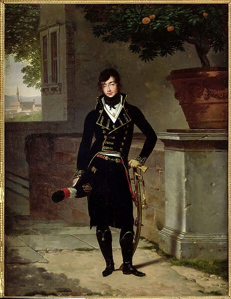 Portrait of an Officer of the Cisalpine Republic, 1801 (oil on canvas)