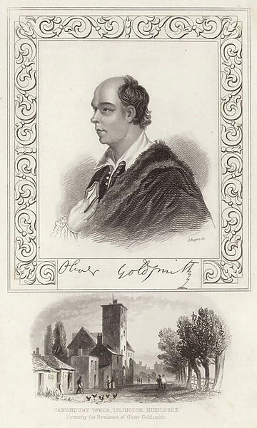Portrait of Oliver Goldsmith (engraving)