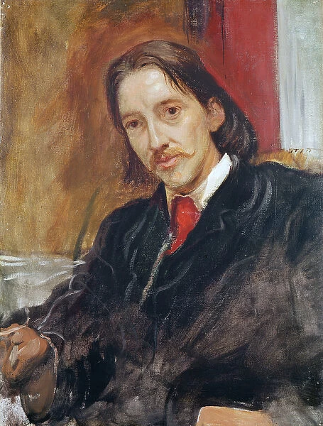 Portrait of Robert Louis Stevenson (1850-1894) 1886 (oil on canvas)