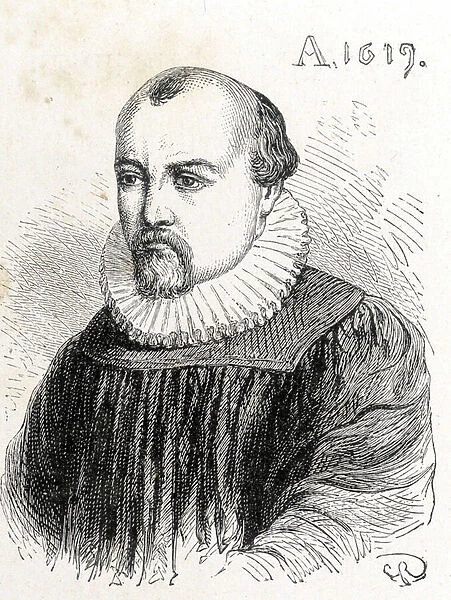 Portrait of Solomon de Caus (1576-1624), French physicist - in '