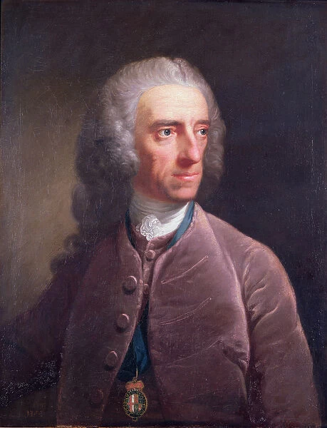 Portrait of Stephen Martin Leake (1702-73) 1755 (oil on canvas)
