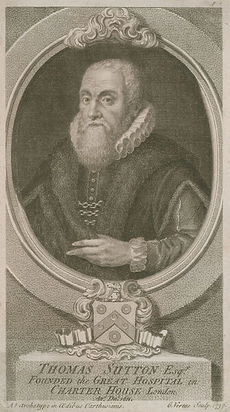 Portrait of Thomas Sutton (engraving)