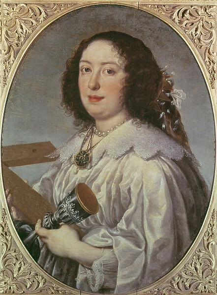 Portrait of Vittoria della Rovere as St. Helena, 1669 (oil on canvas)