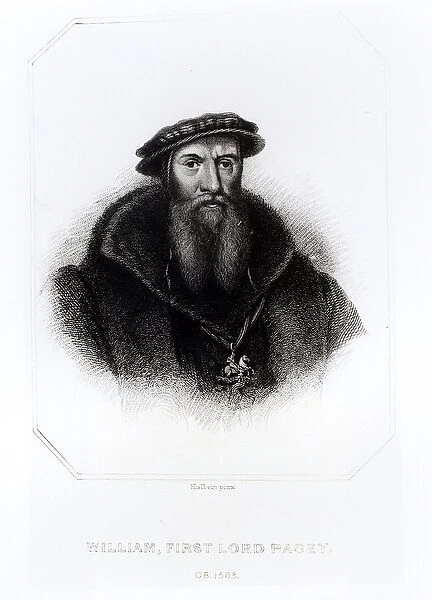 Portrait of William, First Lord Paget (engraving) (b  /  w photo)
