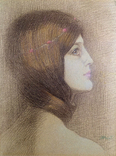 Portrait of a Woman (pastel on paper)