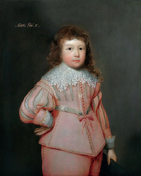 Portrait of a young boy thought to be Lucius Cary, 3rd Viscount Falkland, c