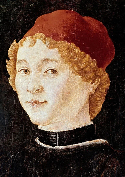 Portrait of a young man with a red hat Probably Piero della Francesca (painting