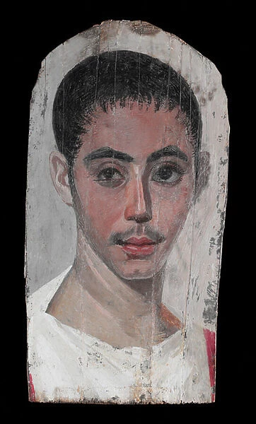 Portrait of a Youth with a Surgical Cut in one Eye, 190-210 AD