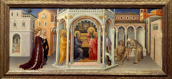 Presentation at the Temple Wood Painting by Gentile da Fabriano (1370-1427) 1423 Sun