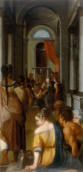 Presentation of the Virgin at the Temple, work by Ercole Dell Abate, conserved at the Gallera Estense in Modena