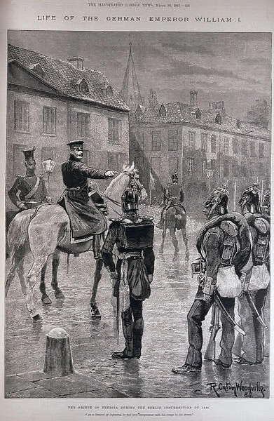 The Prince of Prussia During the Berlin Insurrection of 1848, from The Illustrated