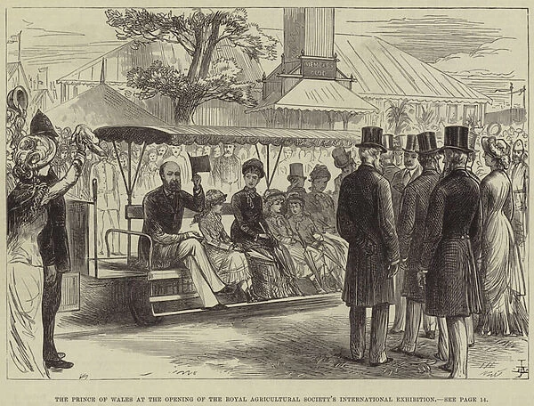 The Prince of Wales at the Opening of the Royal Agricultural Societys International Exhibition (engraving)