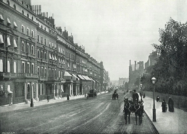Princes Gate, a Typical Kensington Street (b  /  w photo)