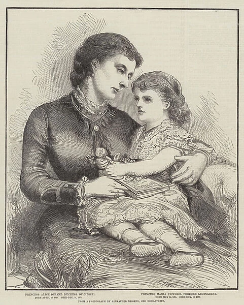 Princess Alice and her Daughter (engraving)