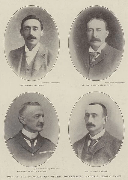 Four of the Principal Men of the Johannesburg National Reform Union (b  /  w photo)