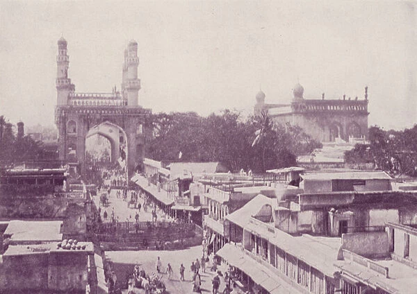 The Principal Street, Hyderabad (b  /  w photo)