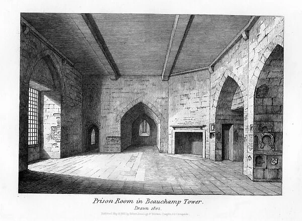 Prison Room in Beauchamp Tower, 1830 (engraving)