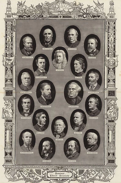 Prominent Liberal Unionists (engraving)