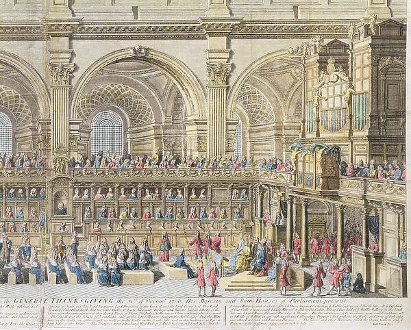 A Prospect of the Choir of the Cathedral Church of St. Paul, on the General Thanksgiving