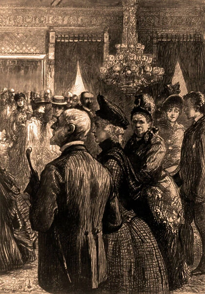A public reception at the White House, 1888