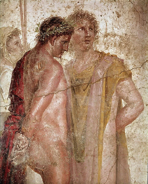 Pylades and Orestes (fresco, 1st century AD)