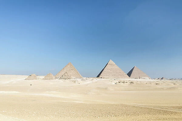 The nine pyramids of Giza, Egypt, 2020 (photo)