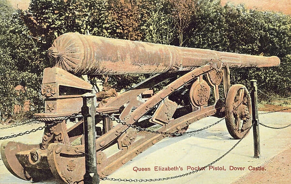 Queen Elizabeths Pocket Pistol, Dover Castle (colour photo)