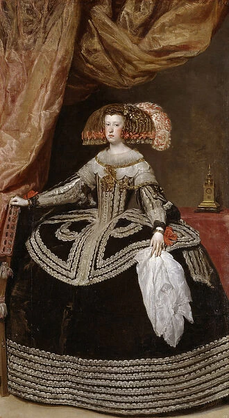 Queen Maria Anna (1634-96) of Austria, 1652 (oil on canvas)