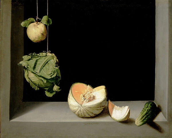 Quince, Cabbage, Melon, and Cucumber, c.1602 (oil on canvas)