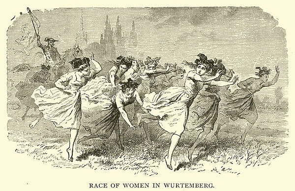Race of Women in Wurtemberg (engraving)