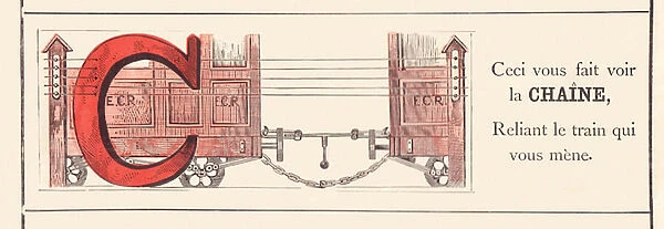 Railways alphabet C, 1860 (illustration)