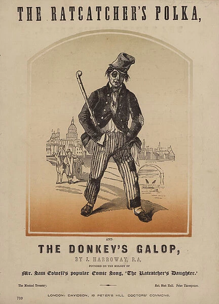 The Ratcatchers Polka and the Donkeys Galop (colour litho)