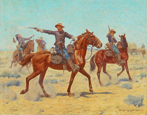 The Rear Guard, 1907 (oil on canvas)