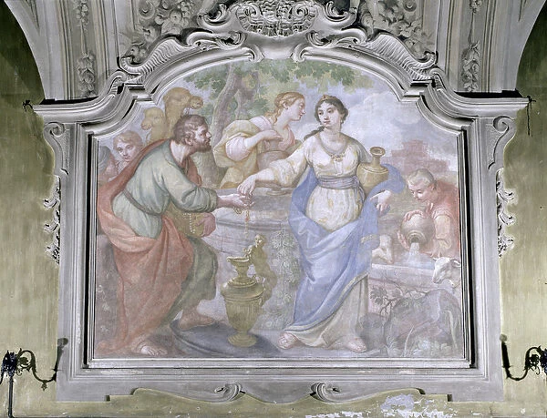 Rebecca at the Well, from the Refectory, 1753-54 (fresco)