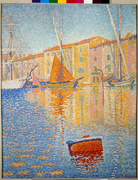 The red buoy (Saint Tropez). Painting by Paul Signac (1863-1935), 1895. Dim