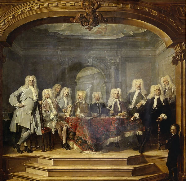 Regents of the Aalmoezeniersweeshuis Orphanage in Amsterdam, 1729 (oil on canvas)