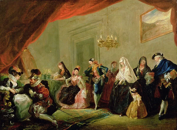 Rehearsal of a Comedy (oil on canvas)