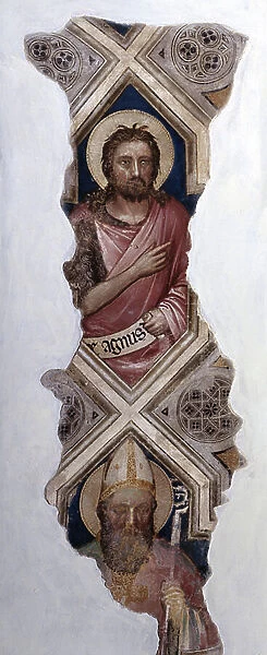 Representation of Jesus Christ Fresco of the 14th century. Cortellieri Chapel, Church of Eremitani, Padua