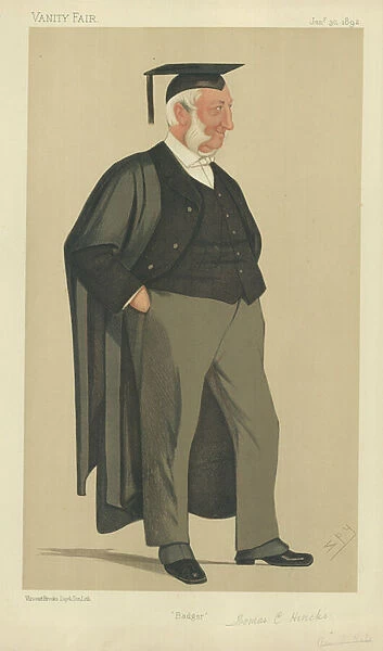 The Rev Edward Hale (colour litho)
