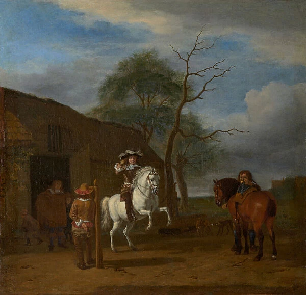The Riding School, circa 1658 (oil on canvas)