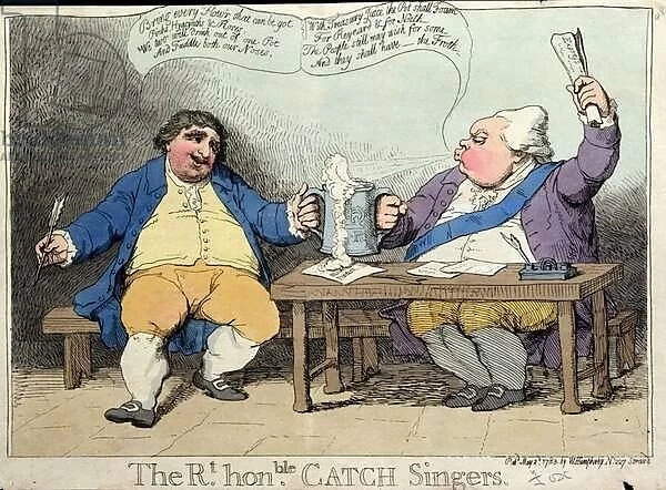 The Right Honourable Catch Singers, published by William Humphrey in 1783