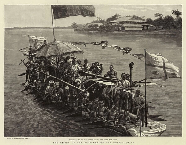 The Rising of the Brassmen on the Guinea Coast (engraving)