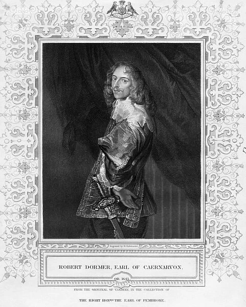 Robert Dormer, Earl of Caenarvon, print made by H