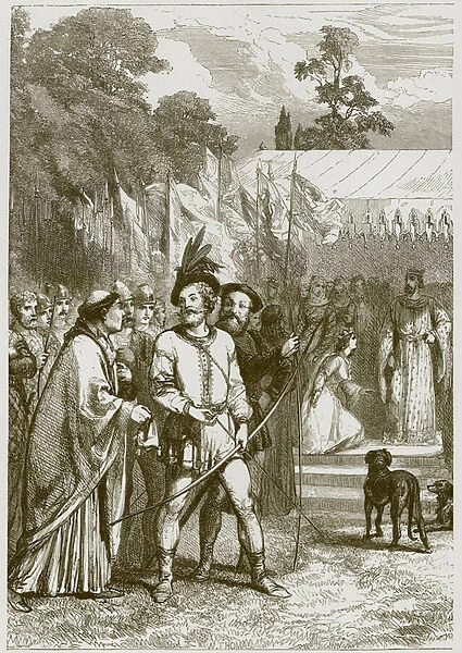 Robin Hood and Queen Katherine (engraving)