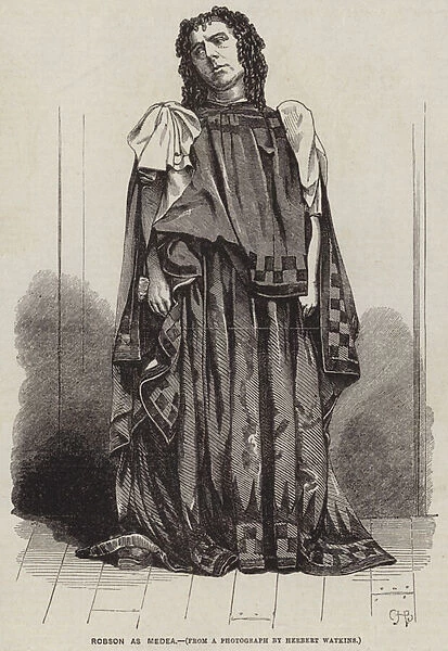 Robson as Medea (engraving)