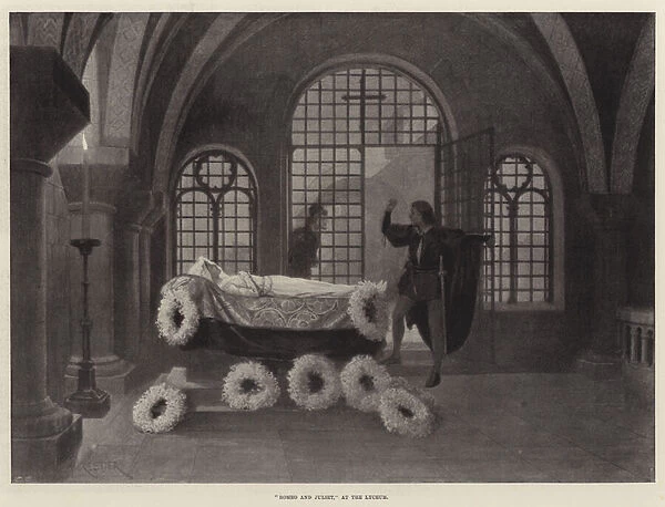 'Romeo and Juliet, 'at the Lyceum (litho)